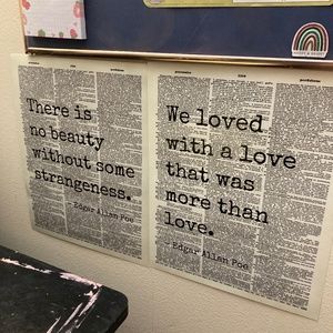 Edgar Allen Poe decor